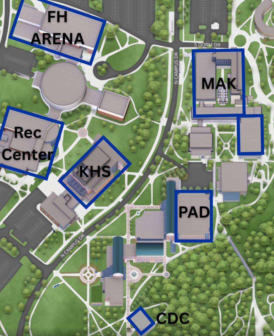 Map for MSO Buildings